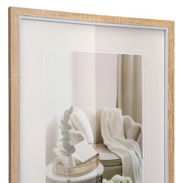 Holz-Bilderrahmen Hygge (MDF) 21x29,7 cm (A4) | Eiche | Normalglas (2 mm)