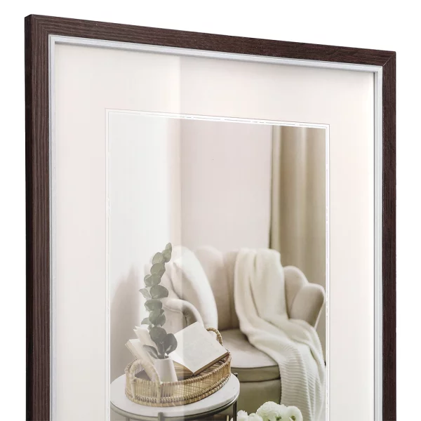 Cadre en bois (MDF) Hygge 10x15 cm | noyer | verre standard (2 mm)