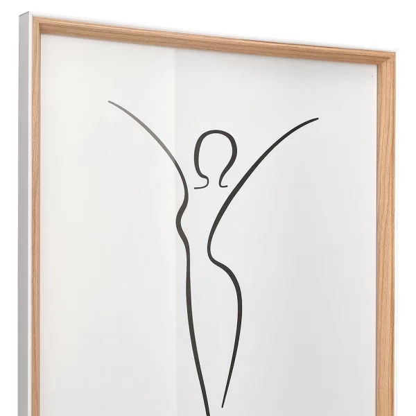 Cadre en bois (MDF) Silhouette 10x15 cm | hêtre | verre standard (2 mm)