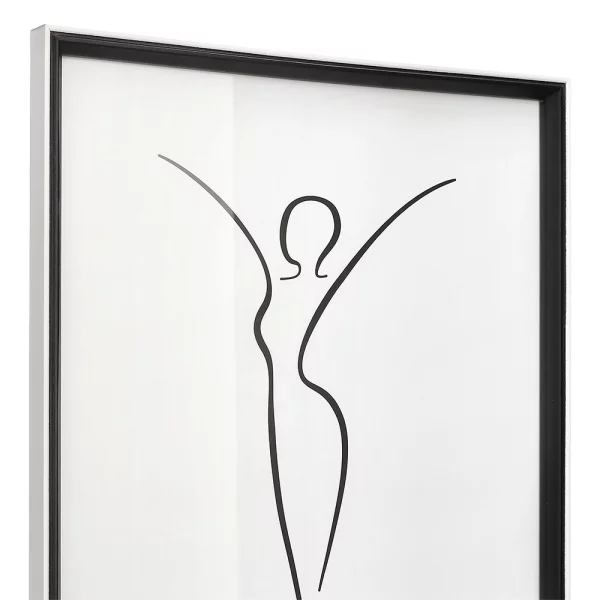 Cadre en bois (MDF) Silhouette 10x15 cm | noir | verre standard (2 mm)