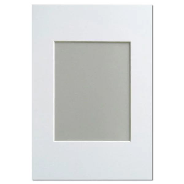 Passe-partout standard 13x18 cm (9x13 cm) | blanc polaire