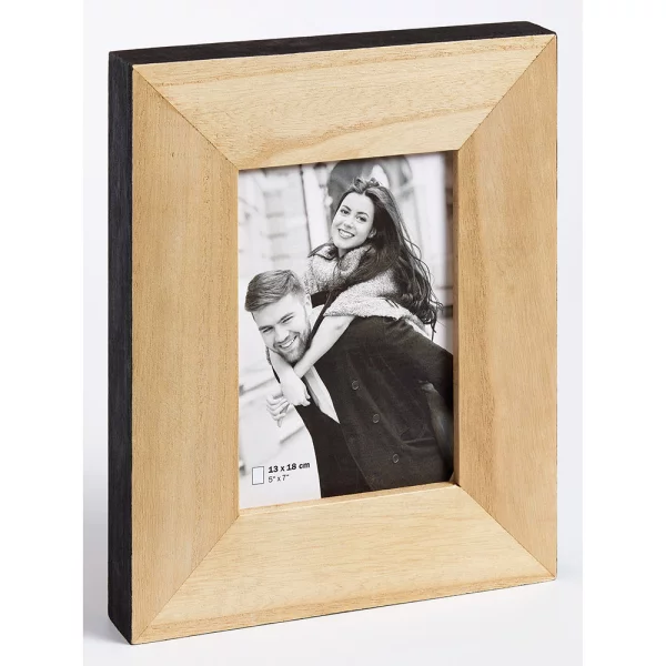 Fotorahmen Laois 13x18 cm | braun-schwarz | Normalglas (2 mm)