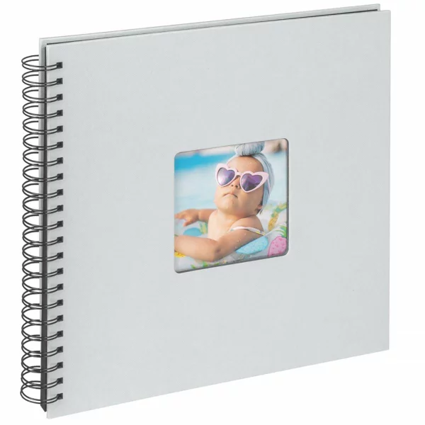 Album photo à spirale Fun à coller avec 50 pages, 30x30 cm 30x30 cm | bleu clair