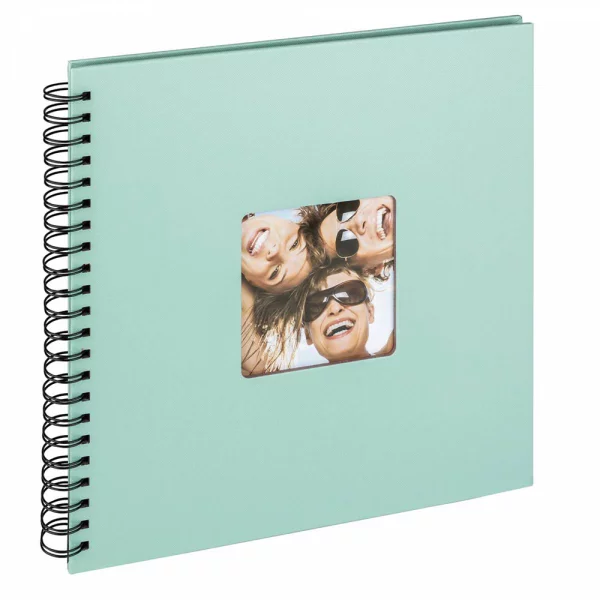 Album photo à spirale Fun à coller avec 50 pages, 30x30 cm 30x30 cm | vert menthe