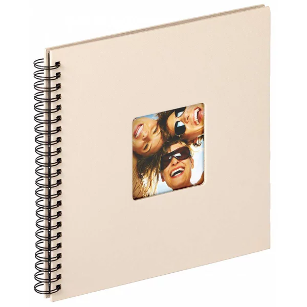 Album photo à spirale Fun à coller avec 50 pages, 30x30 cm 30x30 cm | sable