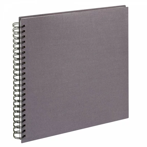 Album photo à spirale Cloth à coller avec 50 pages, 30x30 cm 30x30 cm | anthracite