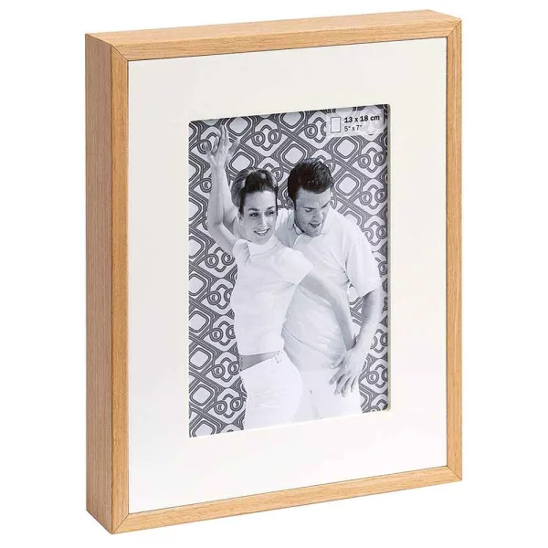 Cadre photo Double 15x20 cm | blanc | verre standard (2 mm)