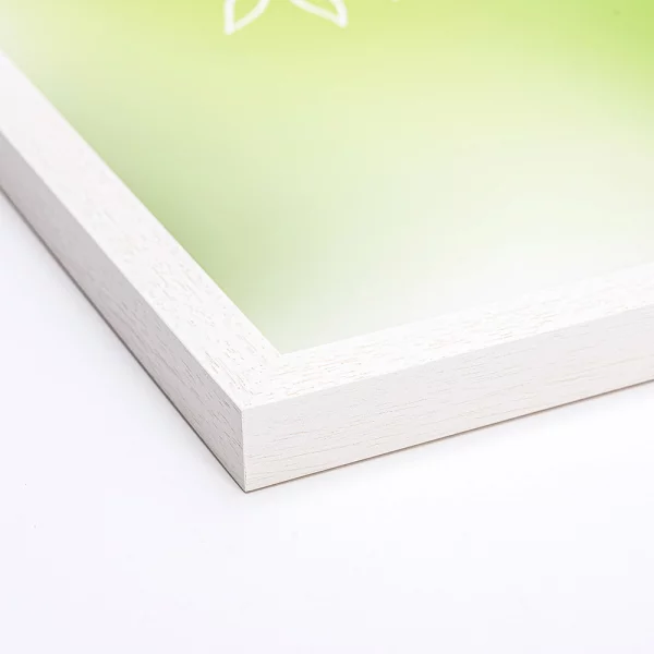 Cadre en bois Rhön 35x50 cm | blanc glacé | verre standard