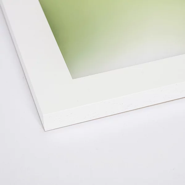 Cadre en bois Fläming 50x70 cm | blanc | verre acrylique (2 mm)