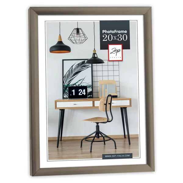 Kunststoff-Bilderrahmen Louis 10x15 cm | Bronze | Normalglas (2 mm)