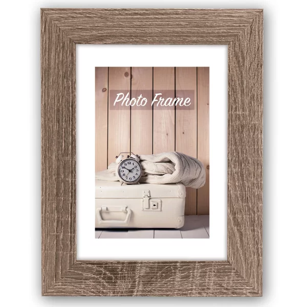 Holz Bilderrahmen Nelson 30x30 cm | Braun | Normalglas (2 mm)