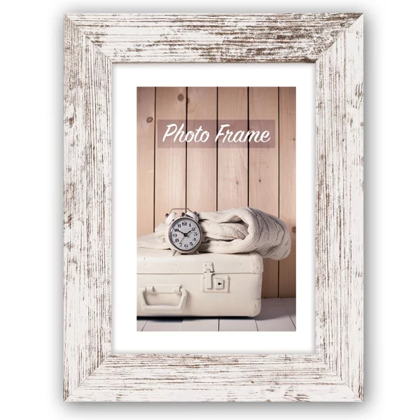 Holz Bilderrahmen Nelson 30x30 cm | Shabby | Normalglas (2 mm)