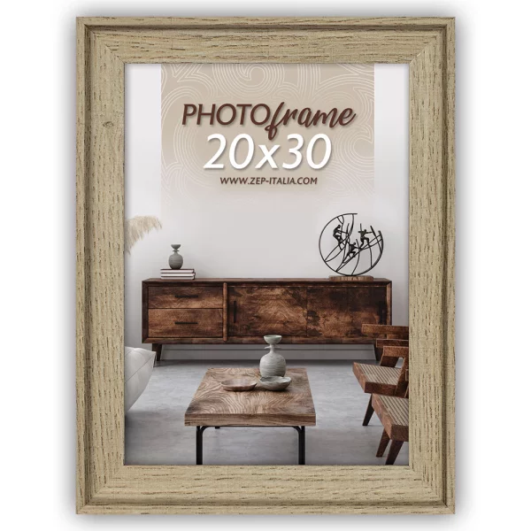 Kunststoff Bilderrahmen Torino 13x18 cm | Braun | Normalglas (2 mm)
