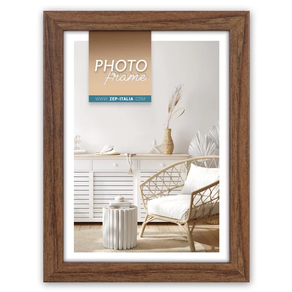 Holz Bilderrahmen Vivan 13x18 cm | Braun | Normalglas (2 mm)