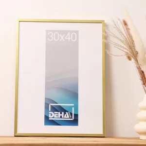 Alu-Bilderrahmen Vega 24x30 cm | Altsilber | Normalglas (2 mm)