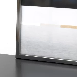 Alurahmen Alpha 84,1x118,9 cm (A0) | Dunkelgrau glanz | Normalglas (2 mm)