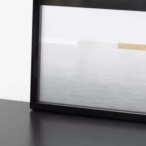 Alurahmen Alpha 84,1x118,9 cm (A0) | Schwarz glanz eloxiert | Normalglas (2 mm)