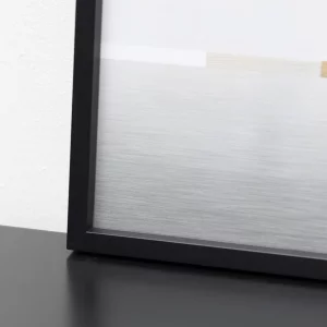 Alurahmen Alpha 84,1x118,9 cm (A0) | Schwarz matt eloxiert | Normalglas (2 mm)