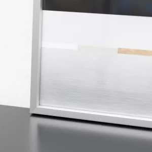 Alurahmen Alpha 84,1x118,9 cm (A0) | Silber matt | Normalglas (2 mm)