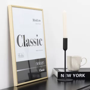 Alurahmen Classic 21x29,7 cm (A4) | Gold matt | Normalglas (2 mm)