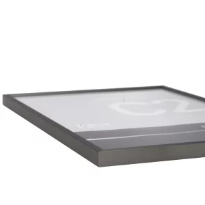 Alurahmen C2 21x29,7 cm (A4) | Struktur Grau matt | Normalglas (2 mm)