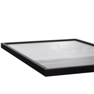 Alurahmen C2 84,1x118,9 cm (A0) | Struktur Schwarz matt | Normalglas (2 mm)