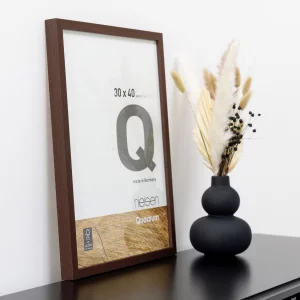 Holzrahmen Quadrum 60x80 cm | Wenge | Normalglas (2 mm)