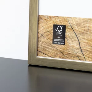 Fotorahmen Quadrum 15x20 cm | Gold | Normalglas (2 mm)