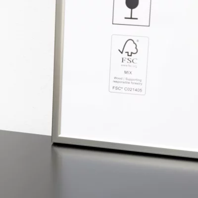 Aluminiumram Accent 30x40 cm | pärla kvicksilver | Standardglas (2 mm)