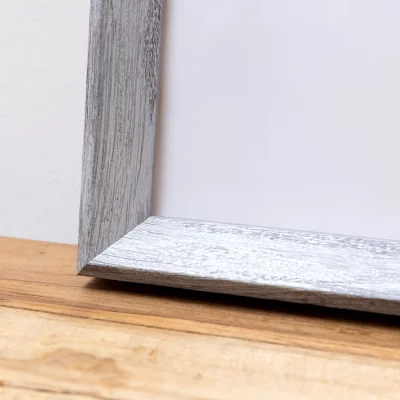 Rama drewniana Mencuna na wymiar szary | szkło standardowe (2 mm)