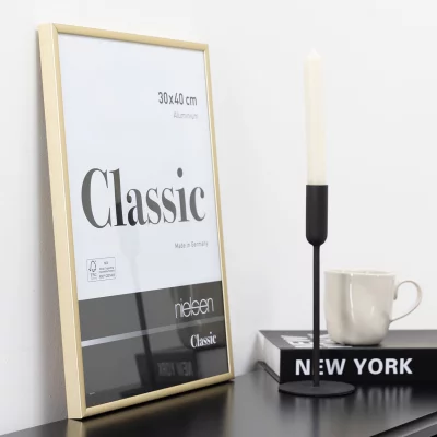 Hliníkový rám Classic 18x24 cm | zlatá matná | normální sklo (2mm)