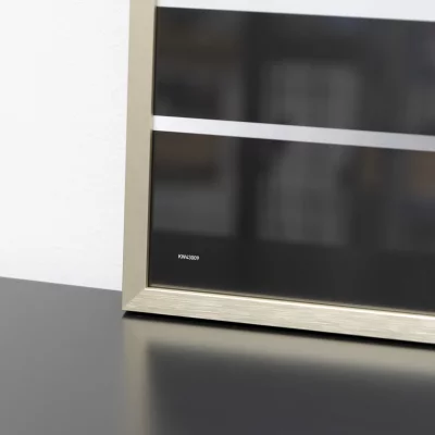 Hliníkový rám C2 10x15 cm | zlatá matná | normální sklo (2mm)