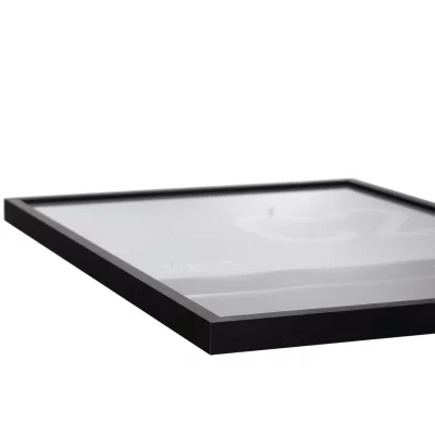Aluminiumram C2 30x40 cm | svart matt struktur | Standardglas (2 mm)