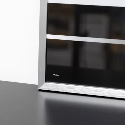 Aluminiumram C2 10x15 cm | silver matt struktur | Standardglas (2 mm)