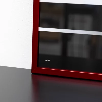 Aluminiumram C2 30x40 cm | tornadoröd | Standardglas (2 mm)