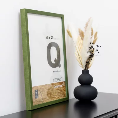 Träram Quadrum 30x40 cm | grön | Standardglas (2 mm)