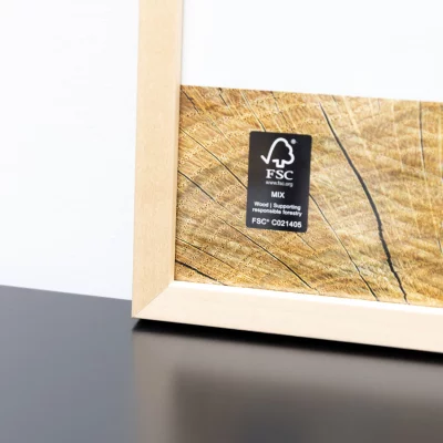 Fotoram Quadrum 13x18 cm | lönn | Standardglas (2 mm)