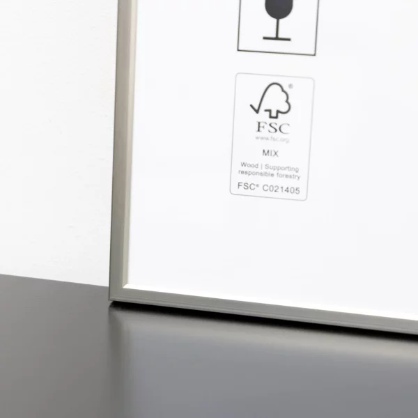 Alu Bilderrahmen Accent 13x18 cm | Pearl Mercury | Normalglas (2 mm)