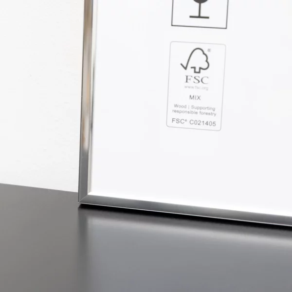 Alurahmen Accent 30x40 cm | Silber glanz | Normalglas (2 mm)