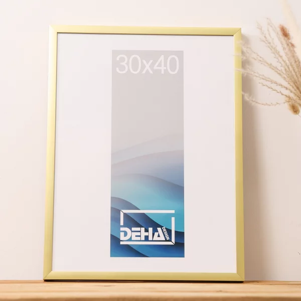 Alurahmen Bellatrix 70x90 cm | Schwarz matt | Normalglas (2 mm)