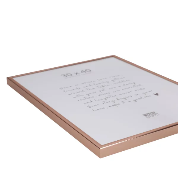 Cadre en aluminium Liz 10x15 cm | or rose | verre standard (2 mm)