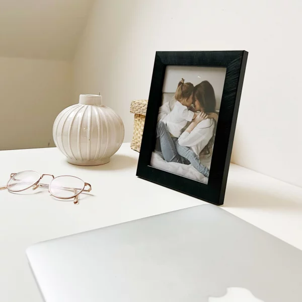 Cadre en plastique Ella 10x15 cm | or-noir | verre standard (2 mm)