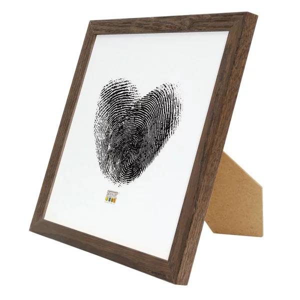 Bilderrahmen Eiche Massivholz 13x18 cm | Eiche dunkel | Normalglas (2 mm)
