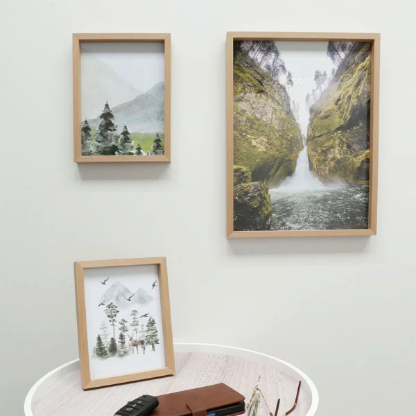Cadre en bois (MDF) Elias 10x15 cm | naturel | verre standard (2 mm)