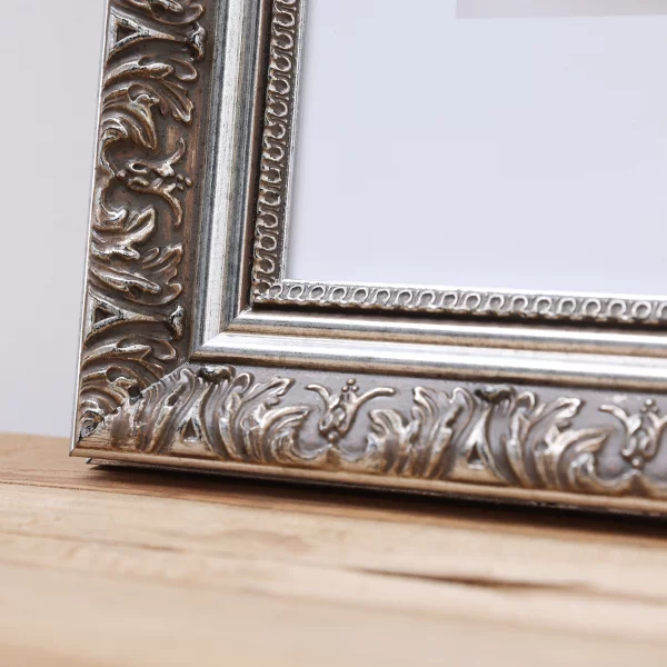 Holz Bilderrahmen Bando 20x30 cm | Silber | Normalglas (2 mm)