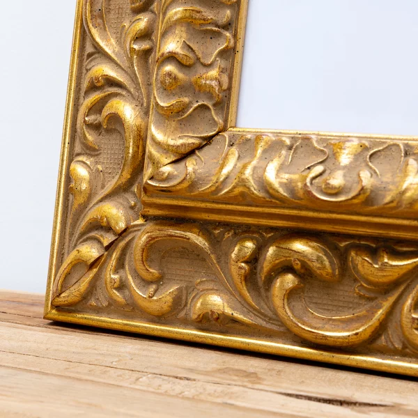 Exklusiv-Holzrahmen Catema 29,7x42 cm (A3) | Gold | Normalglas (2 mm)