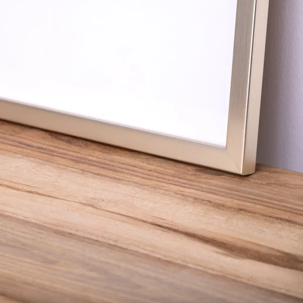 Cadre en bois Amarante 30x40 cm | or blanc | cadre vide (sans verre ni panneau arrière)