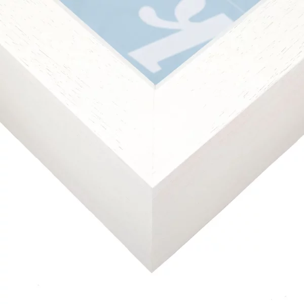 Cadre 3D en bois Dragón sur mesure blanc | verre standard (2 mm)