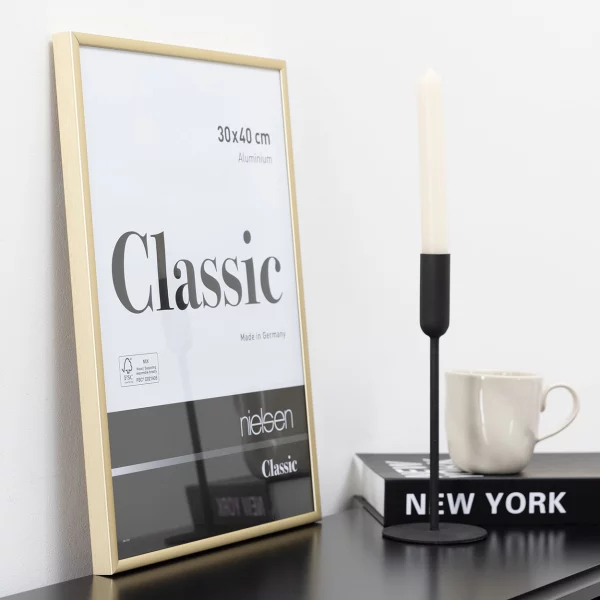 Cadre en aluminium Classic 21x29,7 cm (A4) | or mat | verre standard (2 mm)