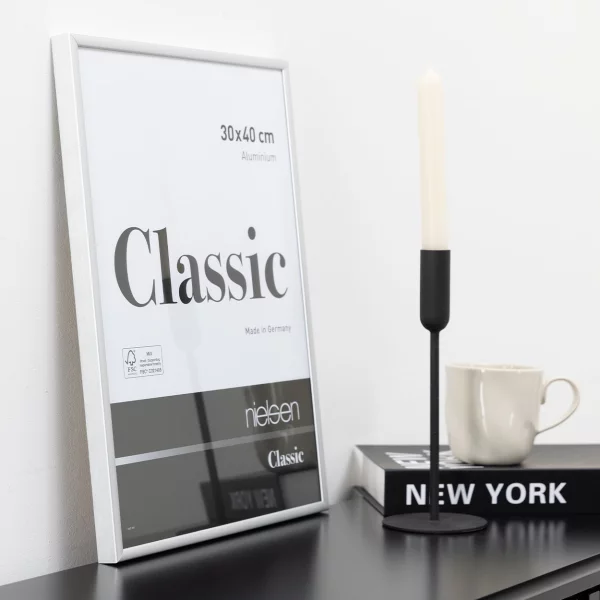 Cadre en aluminium Classic 21x29,7 cm (A4) | argent mat | verre standard (2 mm)